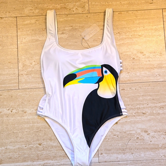 Watercolors by Kenny Flowers Other - NWT Watercolors by Kenny Flowers Ultra Flattering Toucan One Piece Bathing Suit